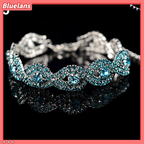 Gelang Bangle Berlian Imitasi Model Spiral Untuk Wanita