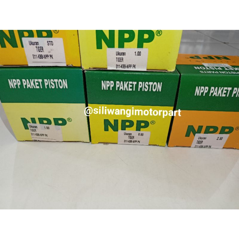 PISTON KIT RING SEHER NPP TIGER OS 250 150 100 50 & STD (KBB)