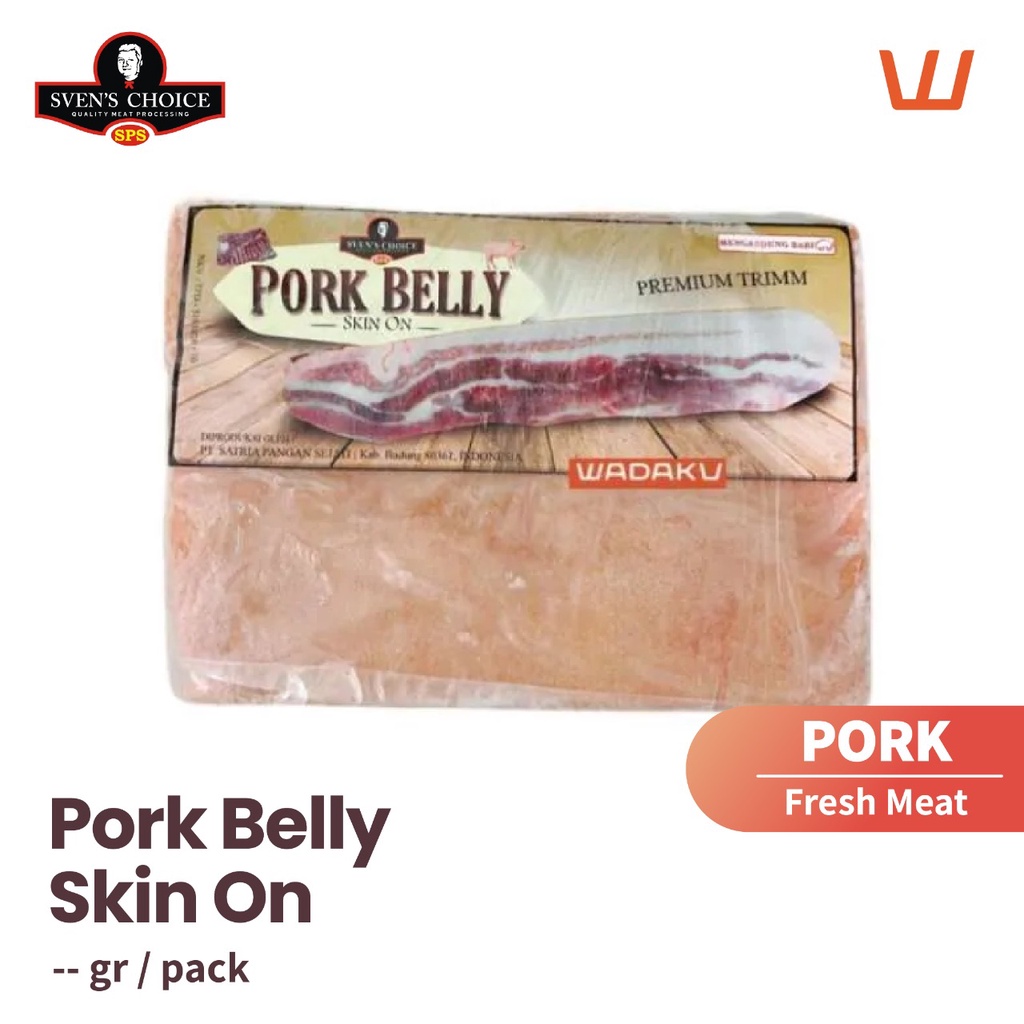 

Pork Belly Skin On Samcan Babi Premium Sven's Choice 1,5-1,7kg