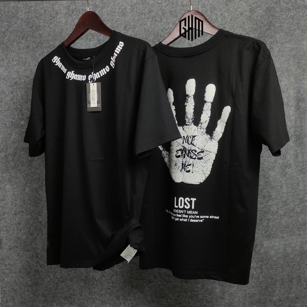 BAJU KAOS PRIA TERBARU 2022 SIZE M,L & XL / BAJU DISTRO PRIA SABLON MOTIF TANGAN KEREN DAN KECE / KA