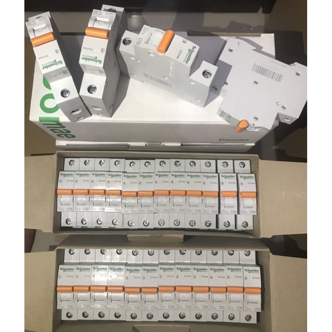 MCB SCHNEIDER 1PHASE 32A DOMAE ||Mcb 32a Schneider Domae