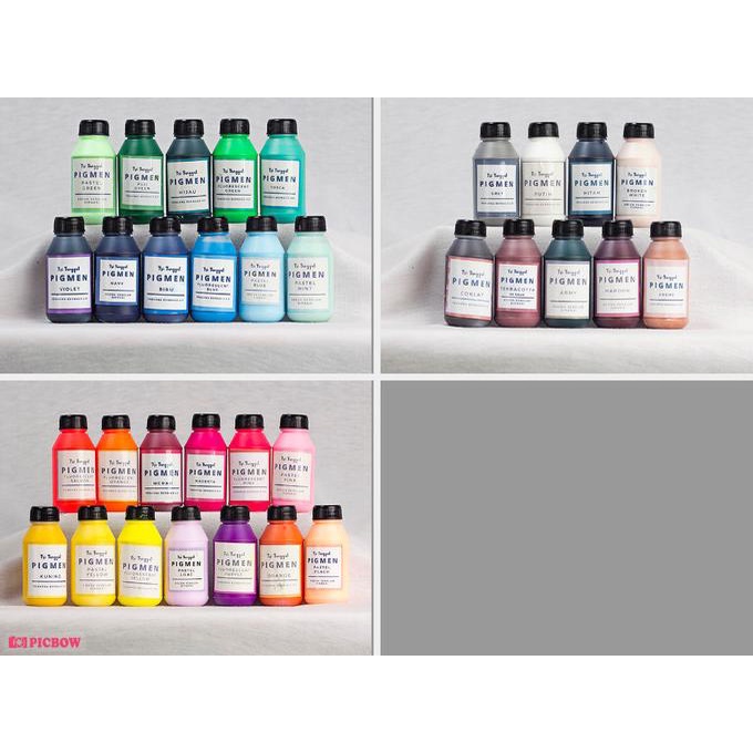 

PAKET PIGMEN 60gr - pewarna tembok resin clay sablon semen pigment