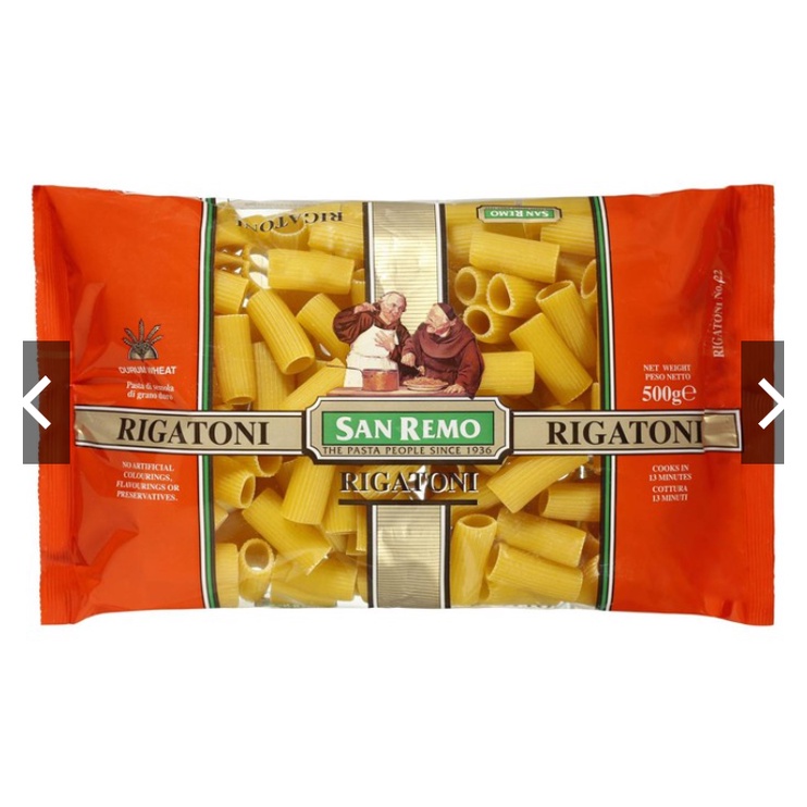Jual San Remo Pasta Instan Rigatoni 500 gr | Shopee Indonesia