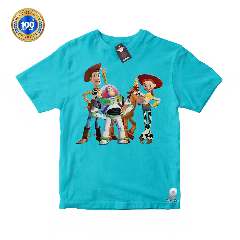 KAOS ANAK TOY STORY USIA 2-10 Tahun UNISEX