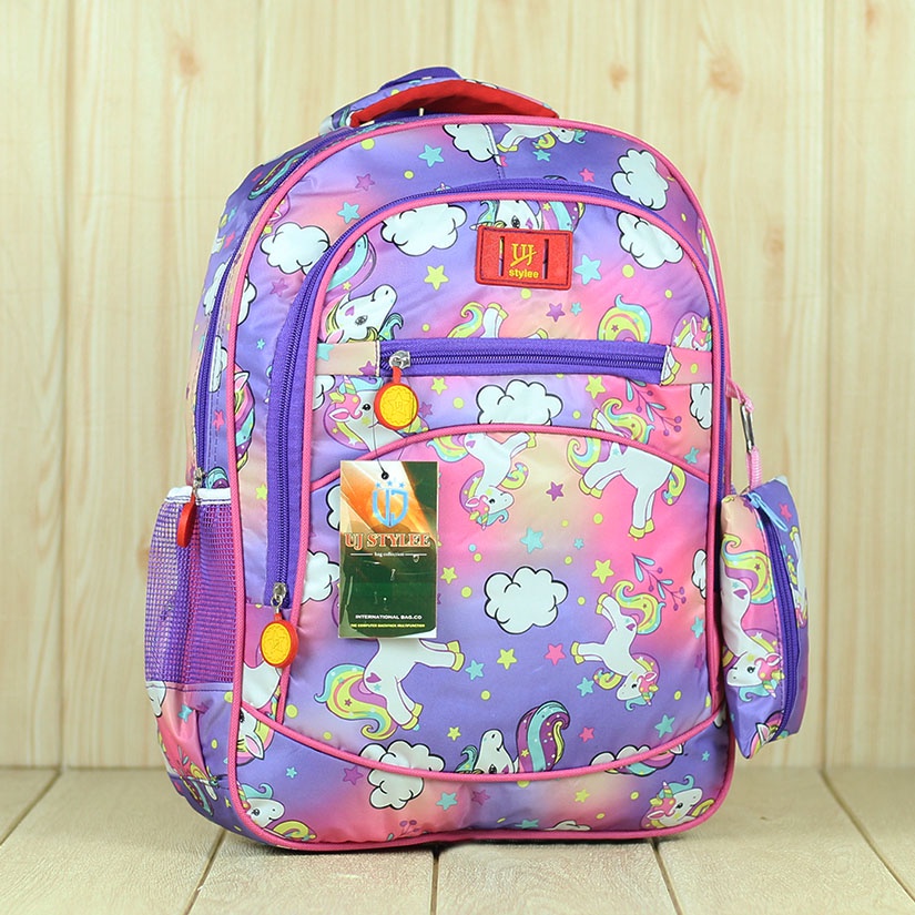 Ransel Anak Perempuan Tas Pink Ungu Unicorn Tas UJ Diskon Gendong Sekolah Anak Backpack Fashion Tebal