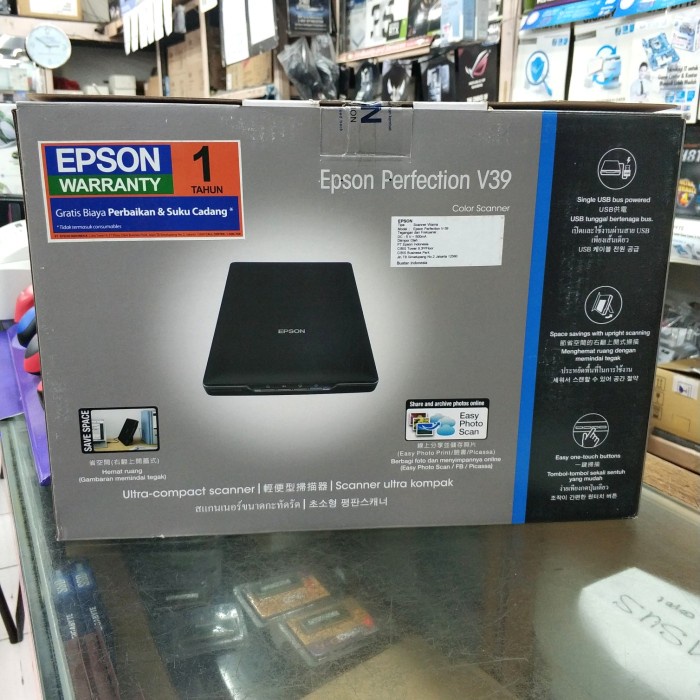 Scanner Scaner Epson Perfection V39 Flatbed Color Image Scanner