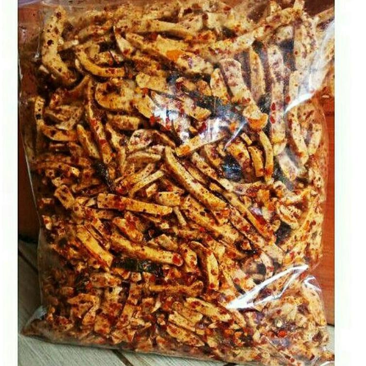 

ARTV1h1G--COD Basreng pedas daun jeruk 1kg Basreng baso goreng makan pedas cemilan instan