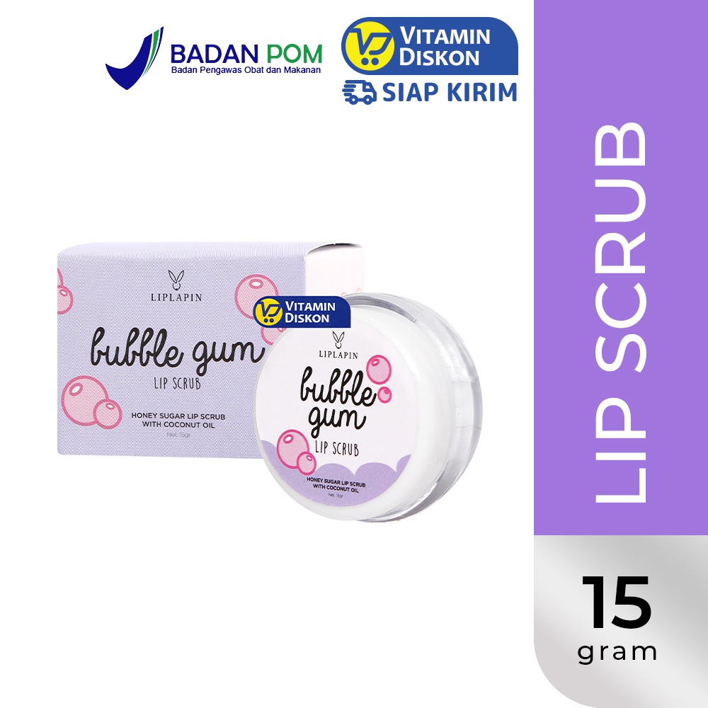 LIPLAPIN LIP SCRUB 15 GR | Membantu mencerahkan warna bibir yang kusam