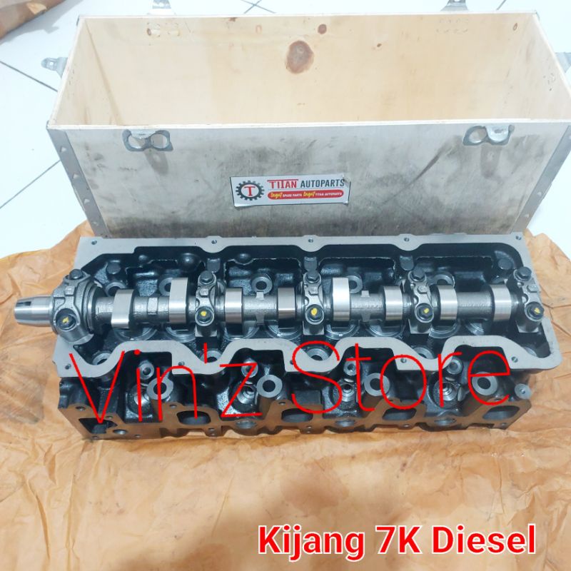 CYLINDER HEAD ASSY / DEKSEL ISI KOMPLIT TOYOTA KIJANG KAPSUL DIESEL 2L 2400CC ASLI TITAN BARU GARANS