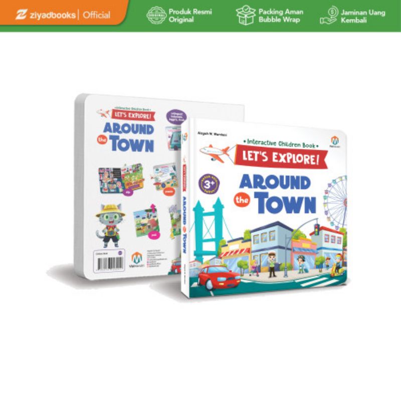 Boardbook LET’S EXPLORE AROUND THE TOWN’ usia 3th+