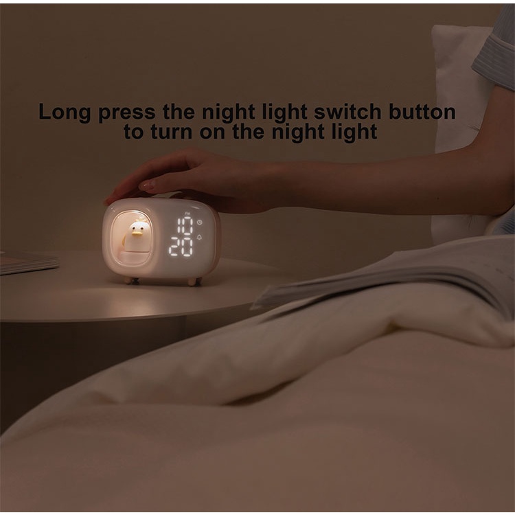 Multifunctional Digital Smart Alarm Cute Clock Led Night Light portable children Bell Mini Desktop Alarm Clock Usb for Home Decor and Kids Gifts Charger