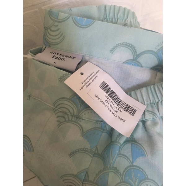 kamiidea x cotton ink Mint green furo mizu