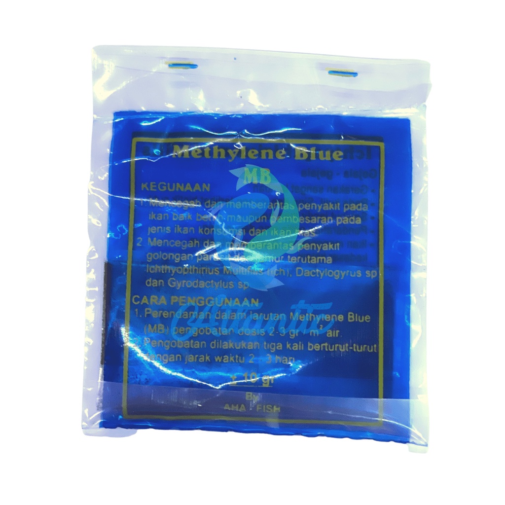 Methylene Blue Bubuk 10 Gram MB Serbuk Obat Jamur White Spot Ikan 10gr