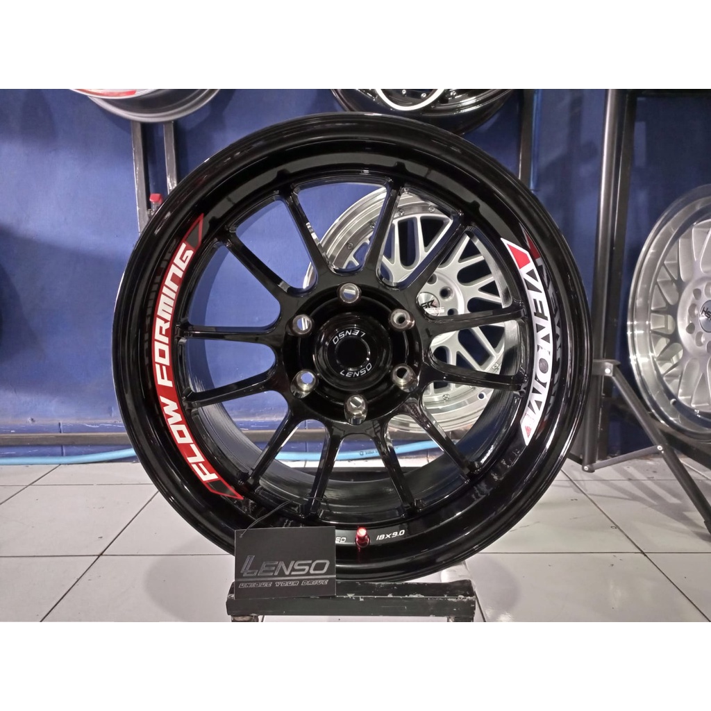 velg mobil original lenso venom 5 ring 18 cakep buat pajero fortuner