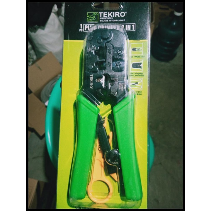 Tekiro TANG CRIMPING 3 IN 1 TEKIRO PLUG CRIMPER 3 IN 1 PL-PC1693