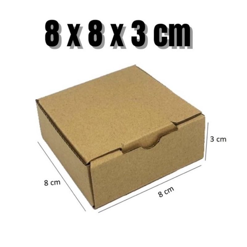 

8x8x3 cm box pizza diecut karton kardus dus packaging bflute kmk 125 corrugated kraft
