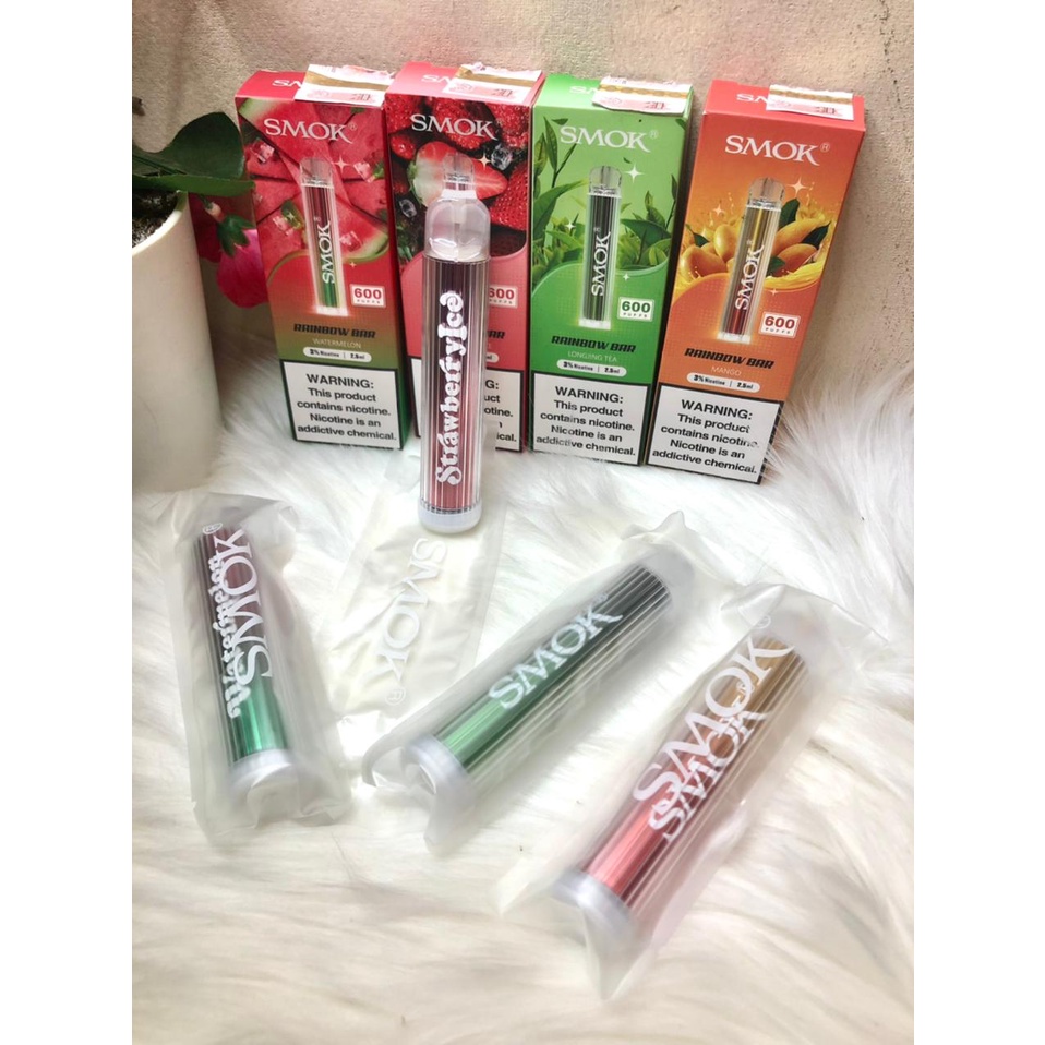 SMOK RAINBOW BAR AUTHENTIC - PODS BAR DISPOSABLE POD 600 PUFF