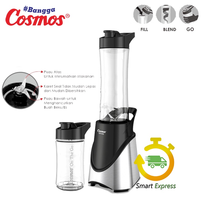 BLENDER PORTABLE COSMOS CB 522 / CB522 - (ON THE GO)