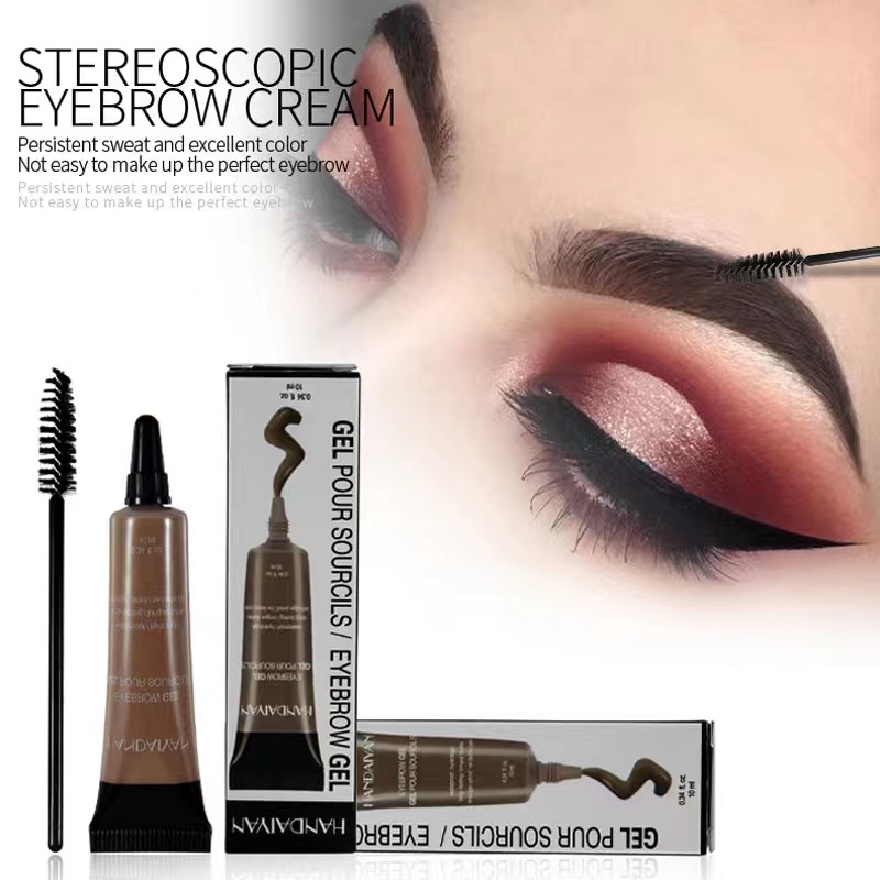 (COD) Stereoscopic eyebrow cream persistent sweat and excellent color not easy to make up the perfect eyebrow pelembab alis waterpoof eyebrow gel