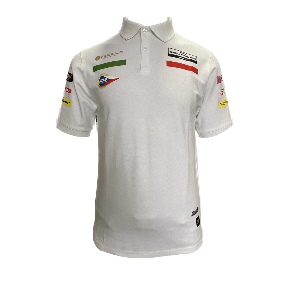 Ridingstyle Polo Shirt Gresini Moto2 2022 Edisi Misano | Kaos Pit Crew | White