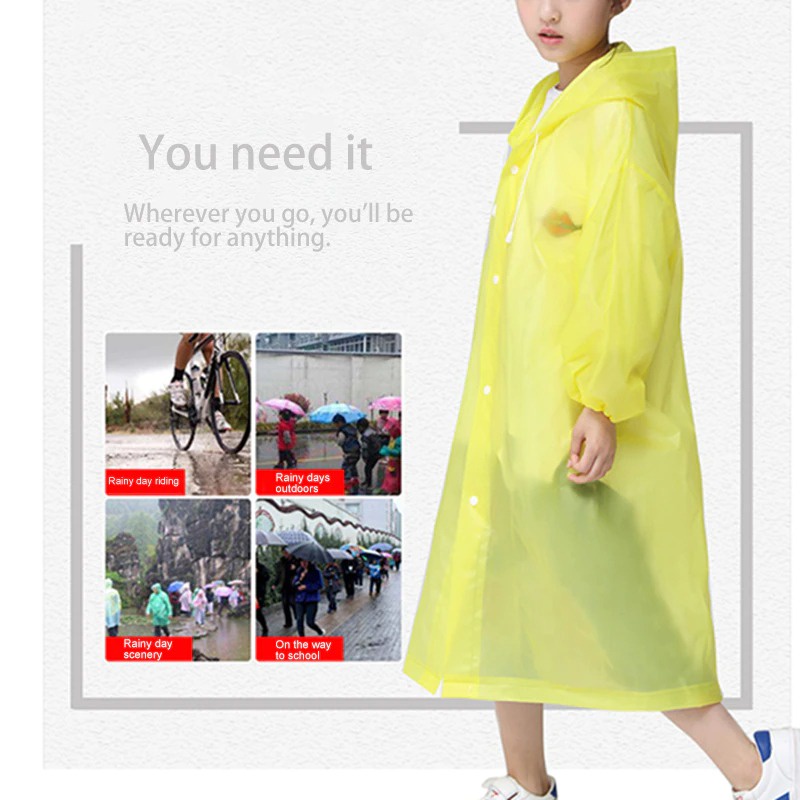Jas Hujan Anak Warna Jas Hujan Tebal - Raincoat Anak - Mantel Jas Hujan Import Berkualitas