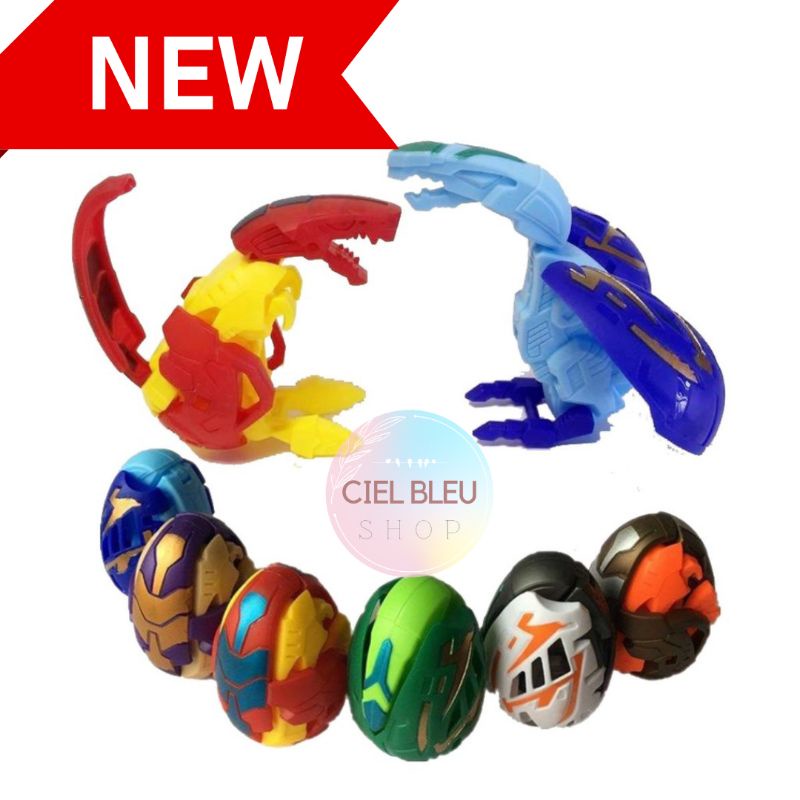 Mainan TELOR DINO ROBOT DEFORMASI BERUBAH BENTUK DINOSAURUS / DINOSAUR EGG DEFORMED