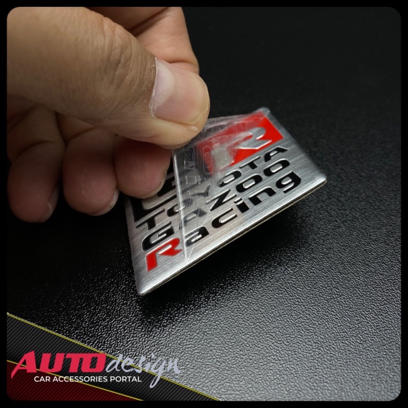 GR SPORT GAZOO RACING Emblem Mobil Toyota Alumunium Sheet