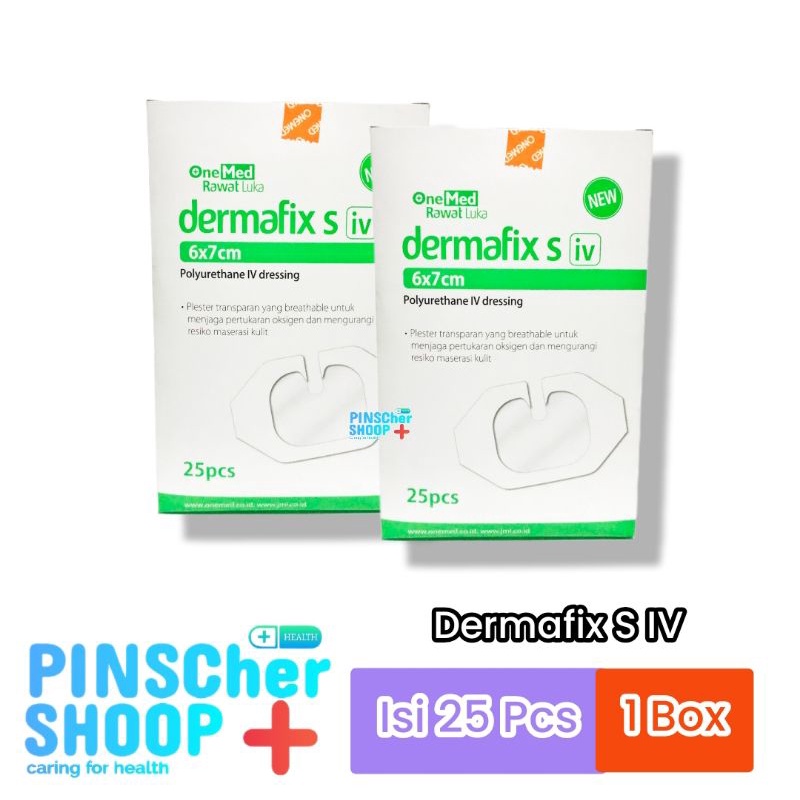 Dermafix S iv 6 x 7 cm Plester Fixasi Inf Isi 25 / Box