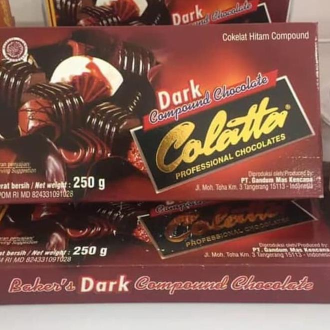 

Terbaru 10.10 COKLAT COMPOUND COLATTA DARK 250gr MURAH PROMO serbuuu !