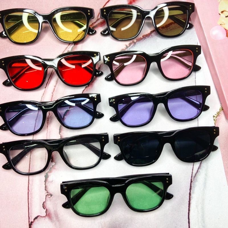 Kacamata fashion Small candy color sunglasses pria wanita model terbaru kacamata candy