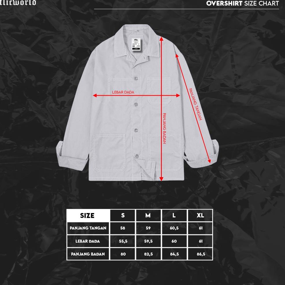 KIRIM HARI INI FLICWORLD - Pleasure Internal Overshirt Jacket Army (ART. 2857)