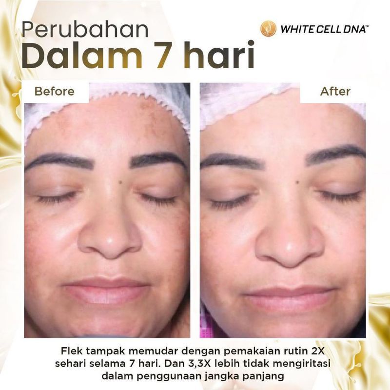 PAKET WAJAH WHITE CELL DNA + SERUM DNA MS GLOW ORIGINAL (SUDAH BER BARCODE)