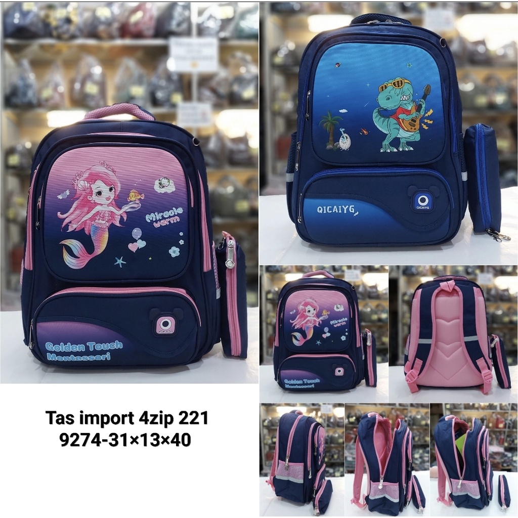 Tas import ransel sd anak perempuan anak laki