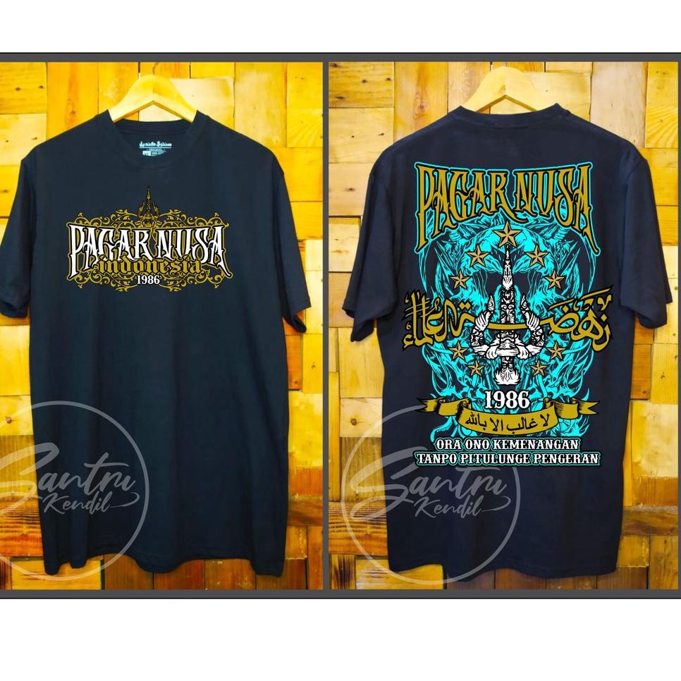 KAOS PAGAR NUSA / KAOS PAGAR NUSA KUALITAS DISTRO BAHAN COMBED 30s SUPER PREMIUM / KAOS PAGAR NUSA L