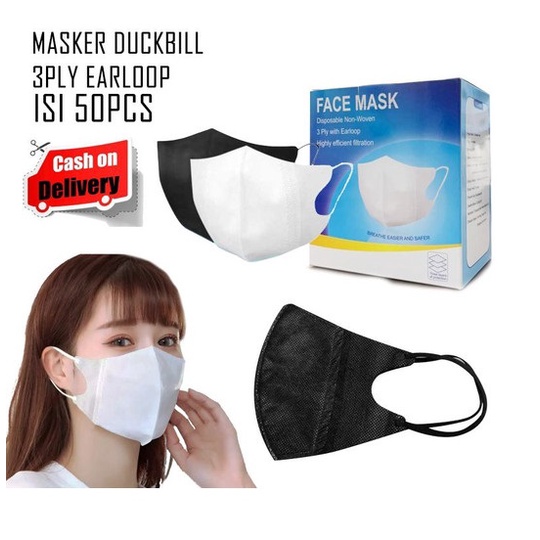 duckbill masker isi 50pc viral