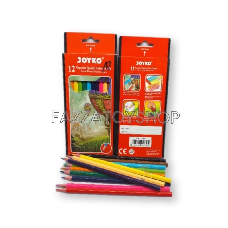 

Pensil Mewarnai Joyko Panjang Isi 12 Cp-100 (17.5cm)