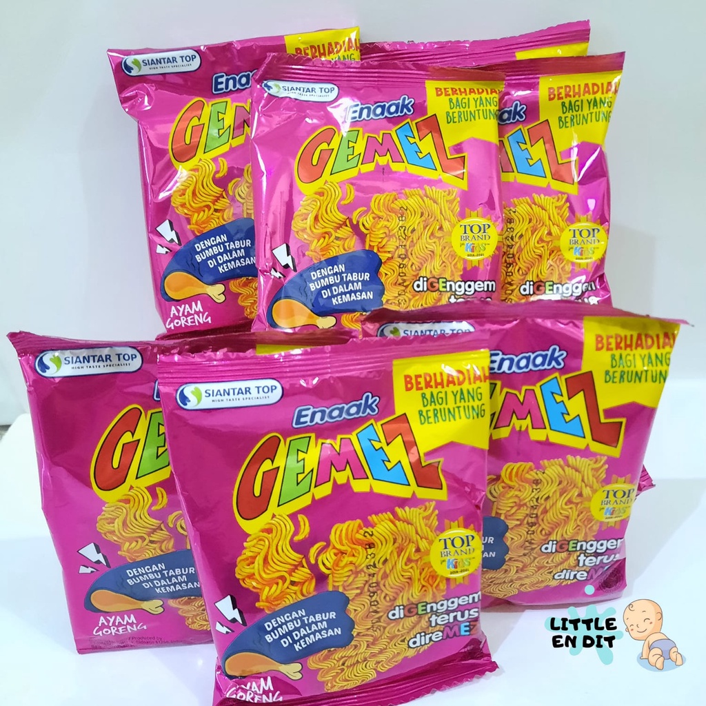 

Poohstation SNCK12 Snack Mie Gemez Enaak Rasa ayam goreng 15gr