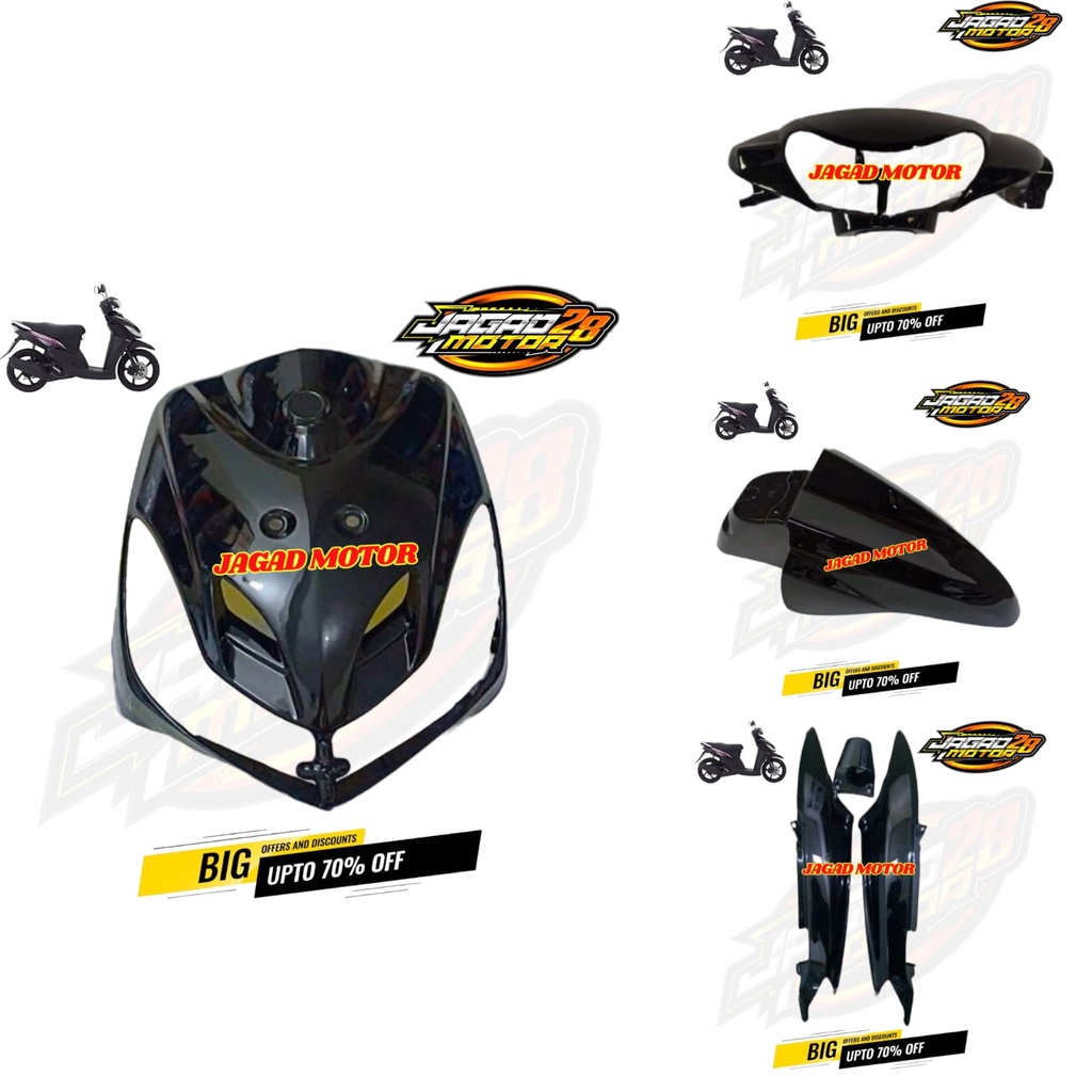 PROMO Full Body Mio Smile Cover Body Bodi Halus FULL SET Hitam / COVER BODY YAMAHA MIO SMILE (2008-2013) FULLSET BODY HALUS Hitam / Body halus yamaha Mio Smile Hitam / YAMAHA MIO SMILE COVER BODY HALUS FULL SET HITAM