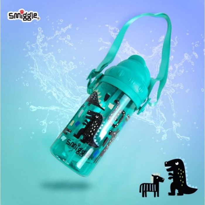 Botol Smiggle smiggle anak Dino Hijau Botol Korean Bisa COD Terlaris Alat Dapur Premium Bekal H3W6 T