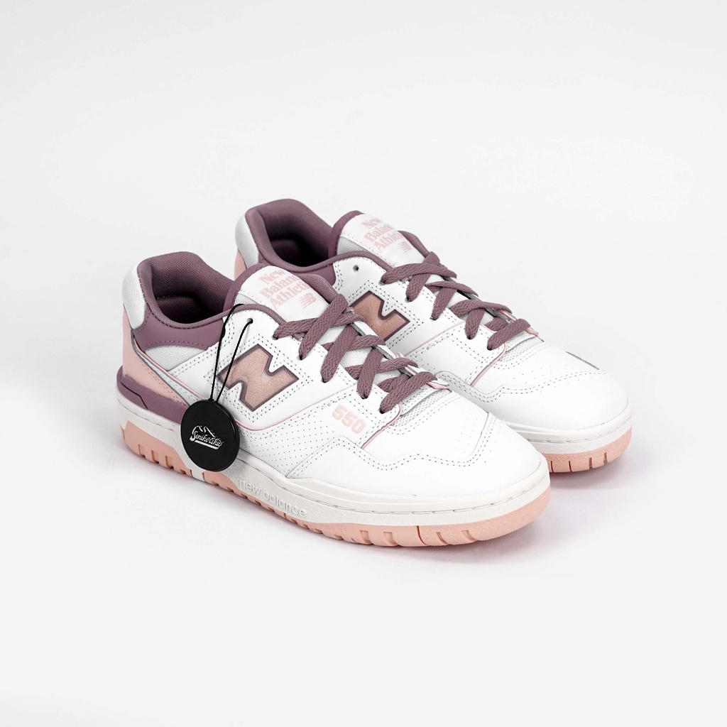 New Balance 550 White Pink Violet Womens