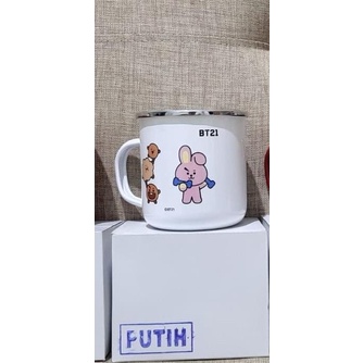 Mug Enamel BT21 x MilkLife