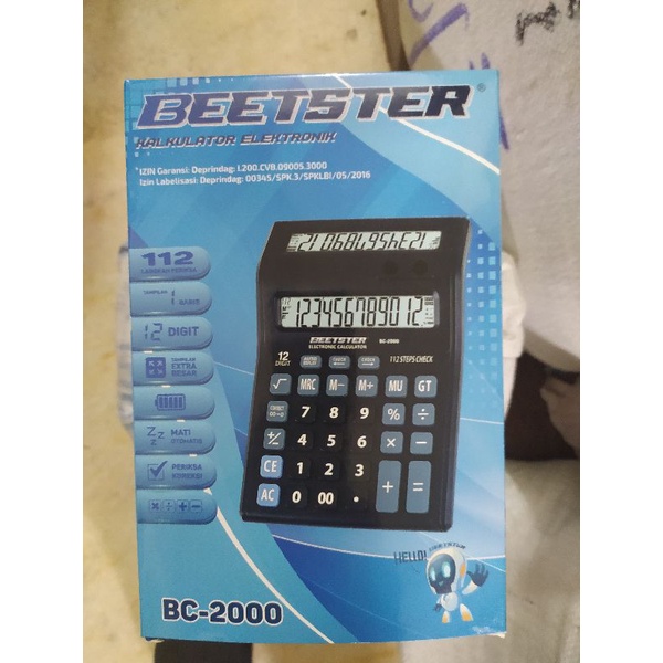 

Kalkulator beester 2000 dual power