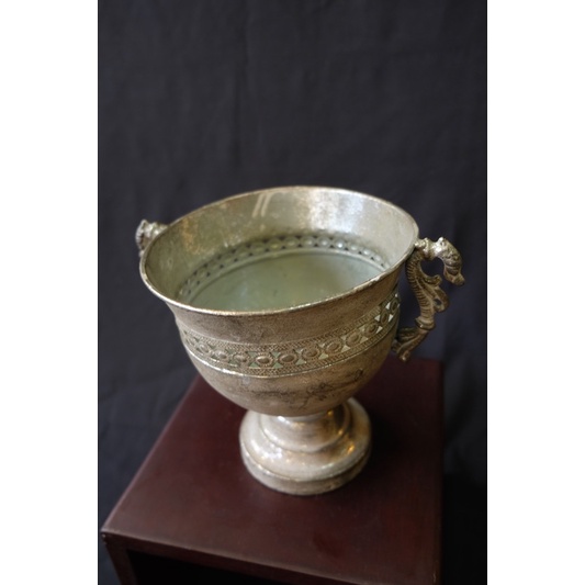 Pot Cawan/Piala Silver Stainless