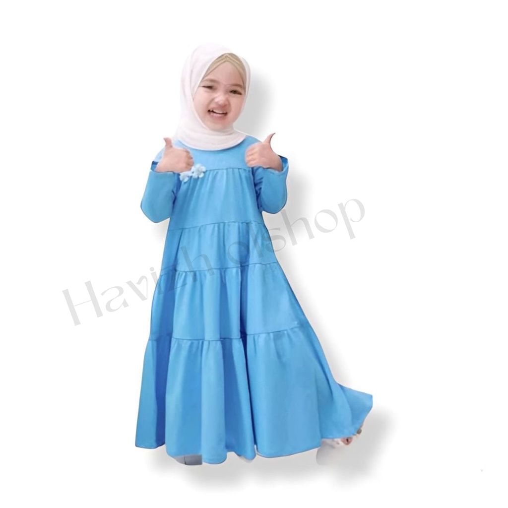 Gamis anak bunga 1-12thn // Gamis anak perempuan