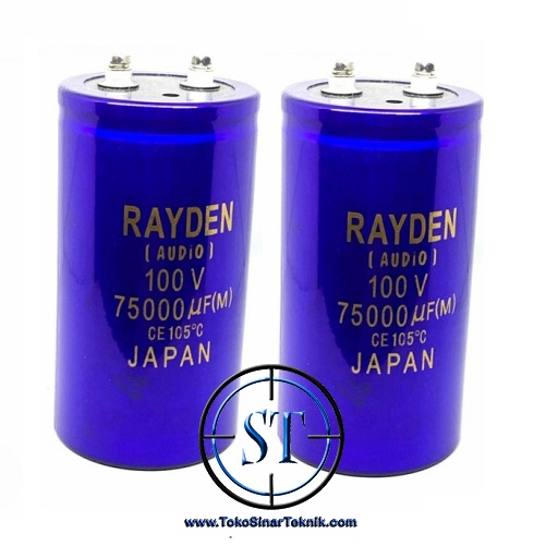 Elco 75000/100V ( 75,000/100V / 75000/100V / 75000u F/ 100v ) Elko Besar Box Ampli Sound Power Kapasitor Power Capasitor Supppy 75,000uf 100v