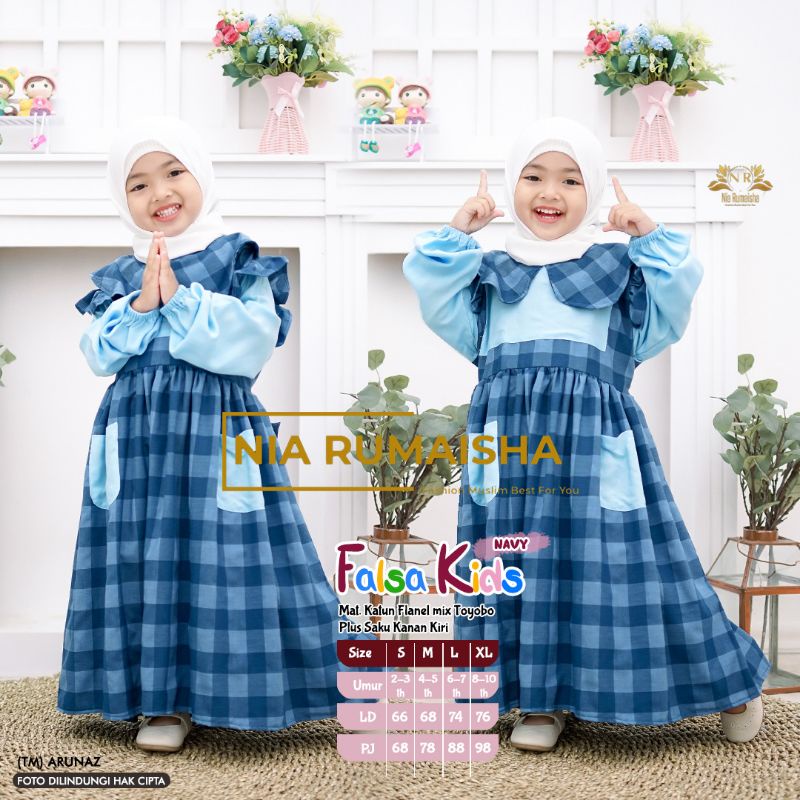 GAMIS ANAK FALSA KIDS BY NIA RUMAISHA