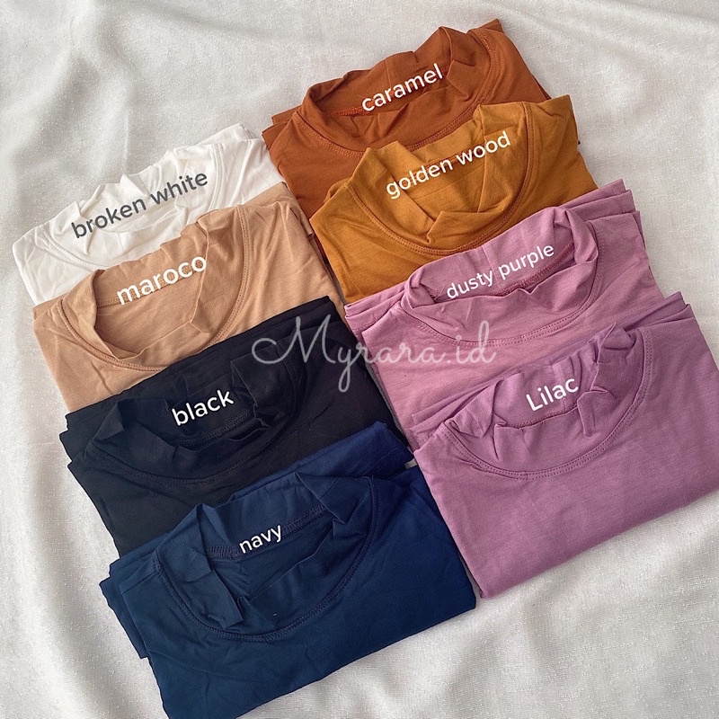 MANSET RAYON BAJU LENGAN PANJANG TURTLENECK SUPER LEMBUT (PO 3 HARI)