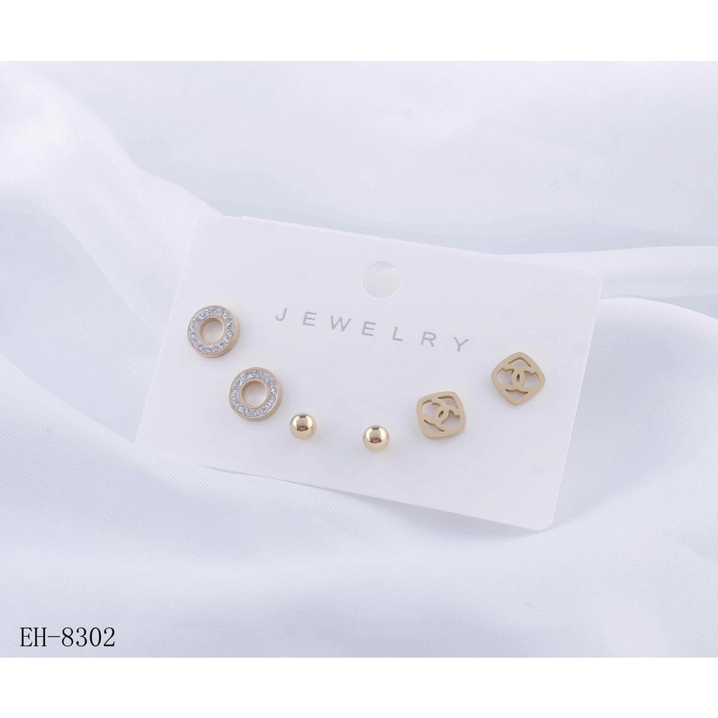 Anting Titanium Permata Perhiasan Fashion 8302/8267/1415/1418