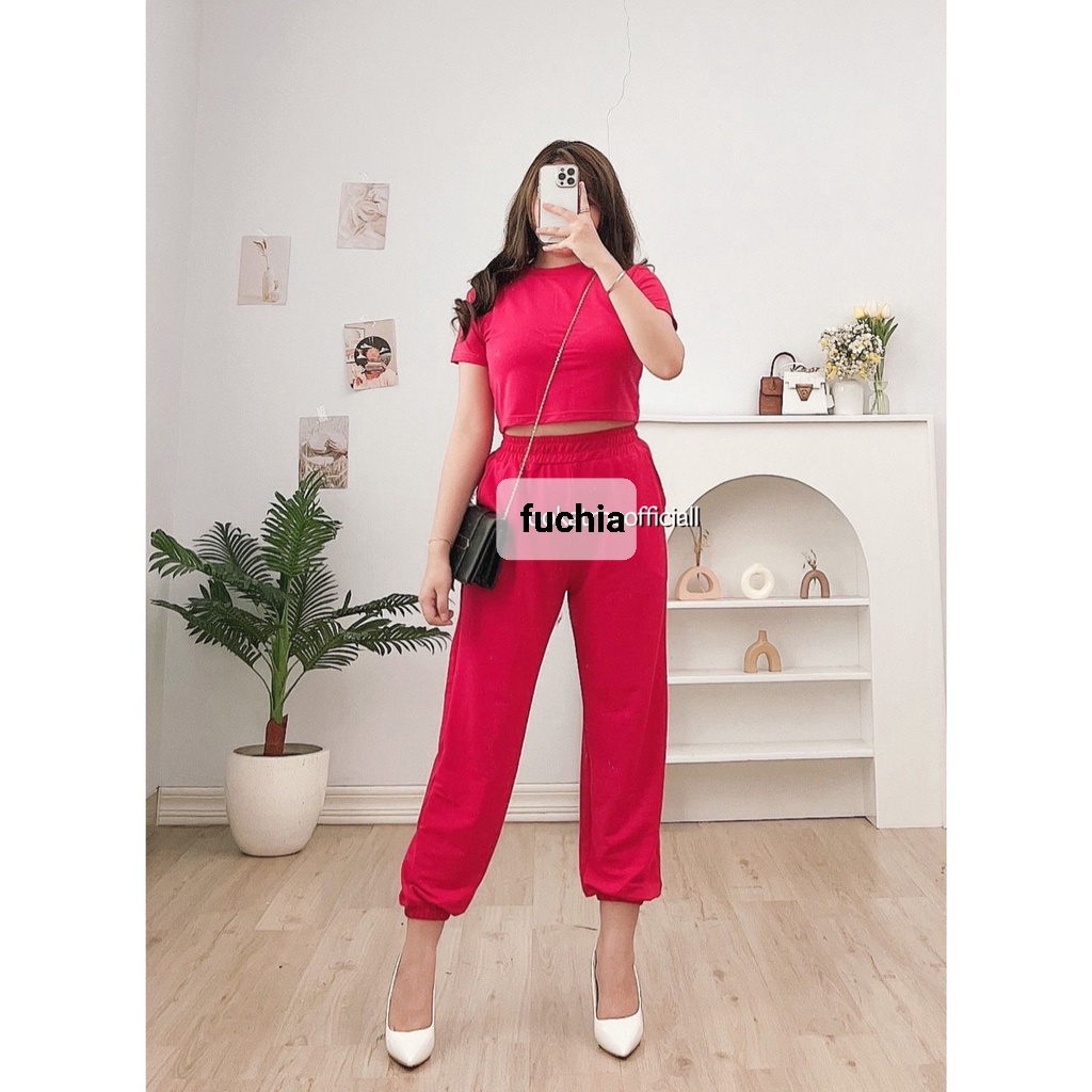 JYACOLECTION-SETELAN WANITA TERBARU-SET NATAL TERBARU-SET ATASAN DAN CELANA-SETELAN NATAL-PROMO