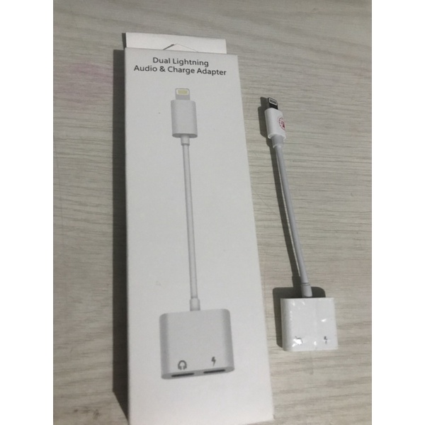 Adapter Splitter Converter Lighting Audio 2 in 1 Iphone